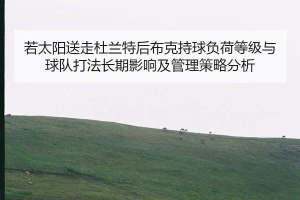 若太阳送走杜兰特后布克持球负荷等级与球队打法长期影响及管理策略分析